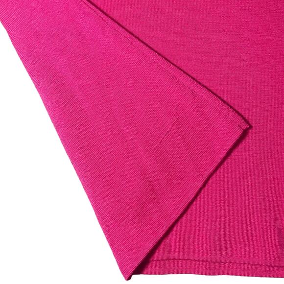 Fabiana Filippi Sweater 100% Extra Fine Merino Wool Hot Pink Italy XL (AS IS) - Picture 4 of 11